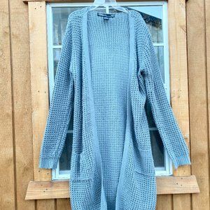 Grey Knit Cardigan / Soft / Warm